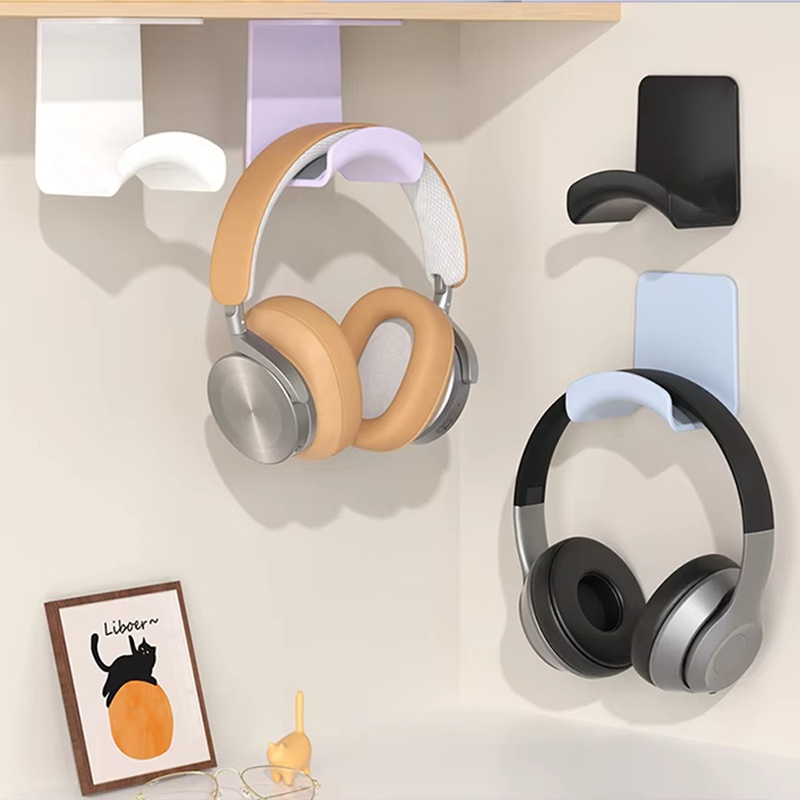 Headphone Stand Desk - 2Pcs 범용 플라스틱 벽걸이 형 헤드폰