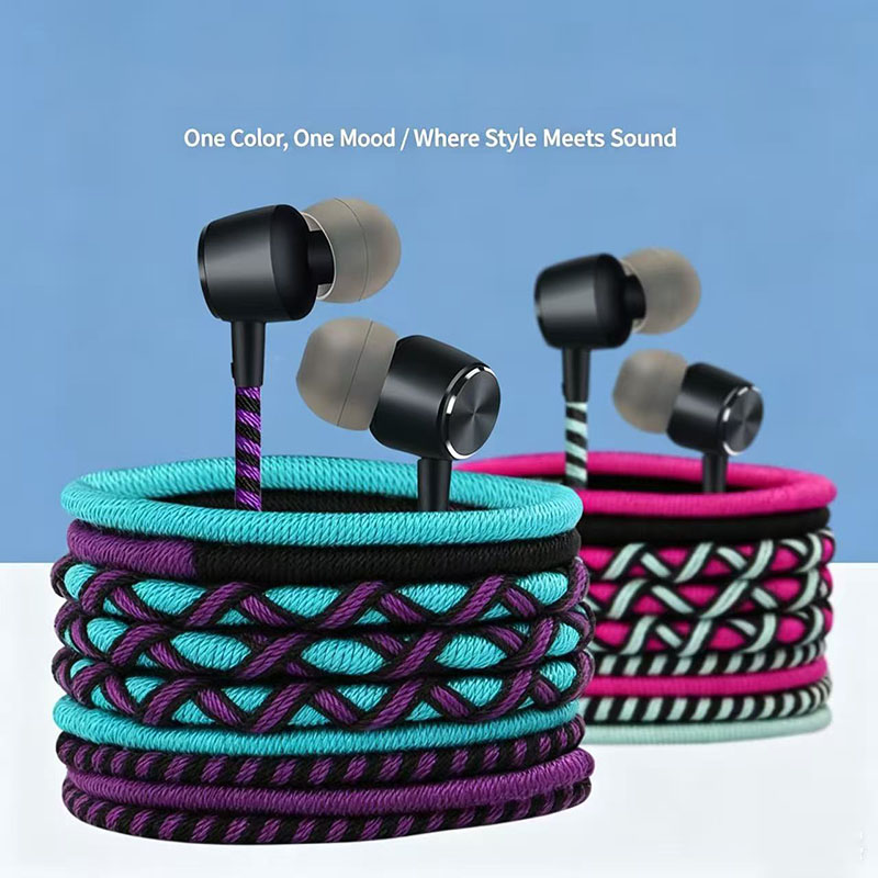 브레이드형 유선 이어폰 3.5mm 인이어 헤드폰 마이크 - Wired Earphone Mic 리뷰 및 가격